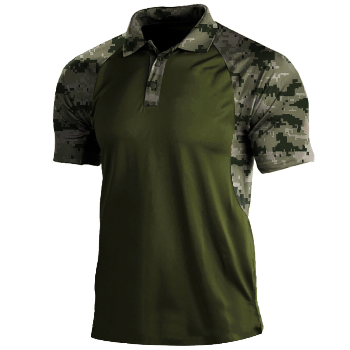 Metro Men's Short-Sleeve Zip Lapel Polo Shirt