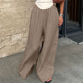 Flow Calder Linen Cotton Wide-Leg Trousers