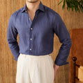 Metro Bexley Men's Linen Long-Sleeve Shirt