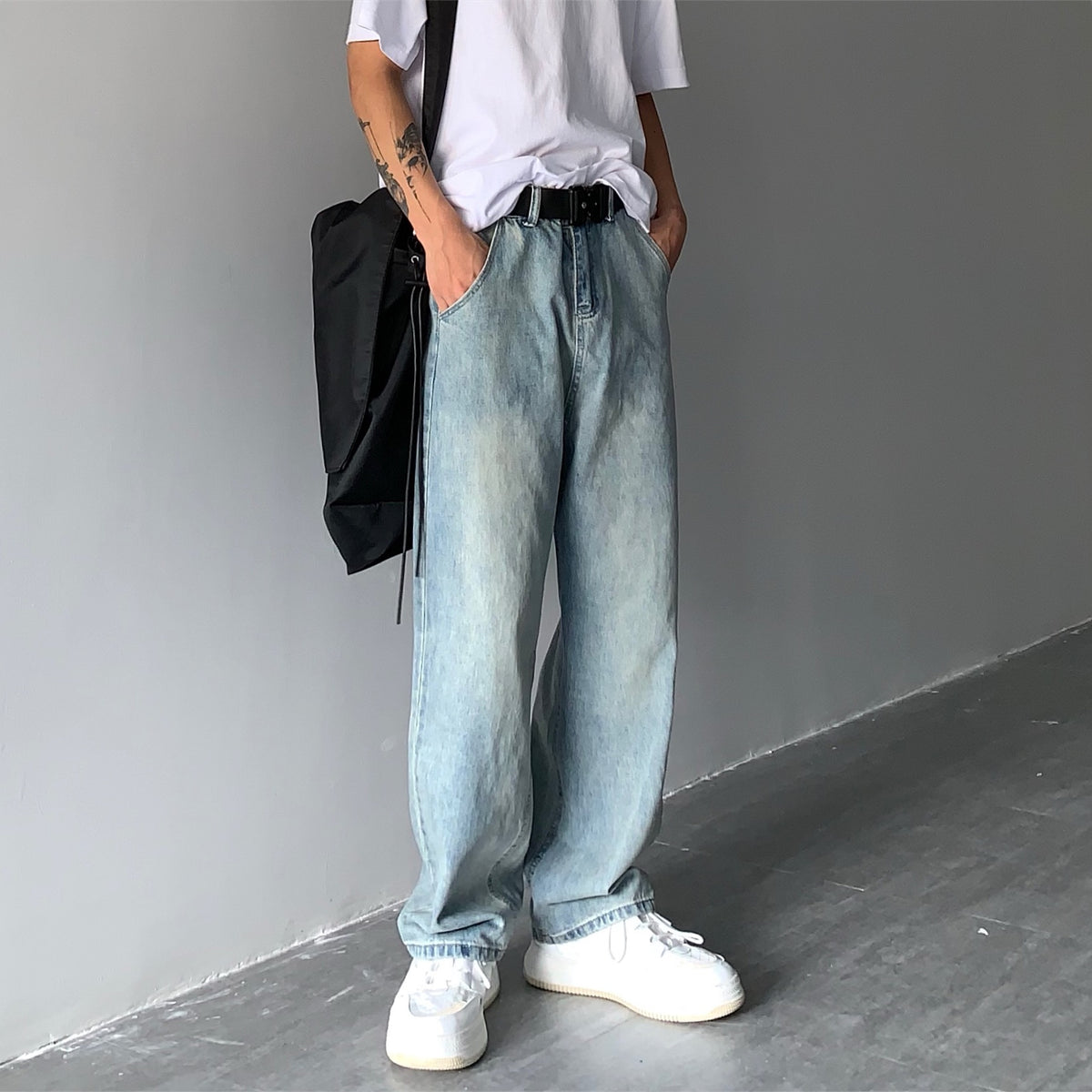 Indigo Dorset Wide-Leg Jeans