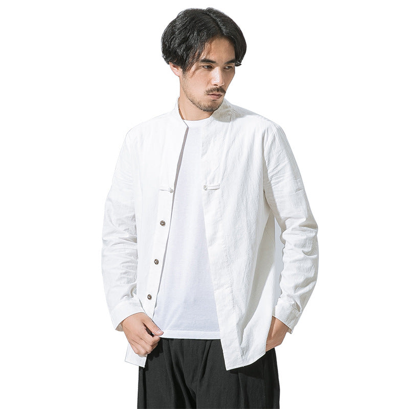 Metro Bexley Men's Linen Cotton Long-Sleeve Shirt