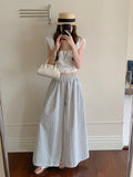 Flow Bexley Striped Wide-Leg Trousers