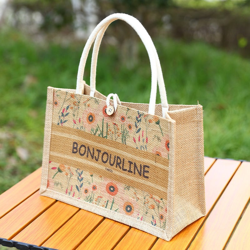 Carry Linen Tote Bag