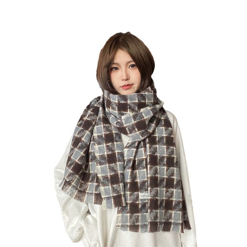 Ember Bexley Plaid Warm Scarf