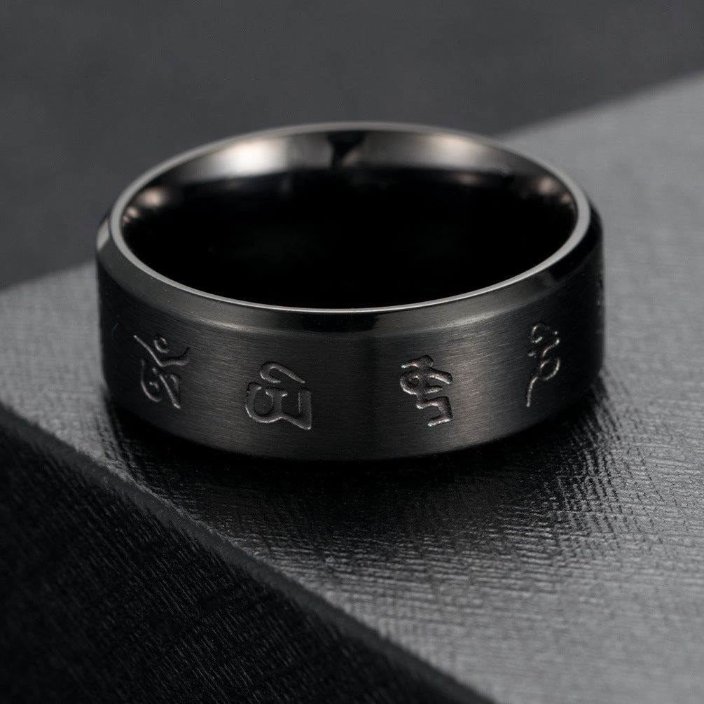 Lune Calder Men's Stainless Steel Ring