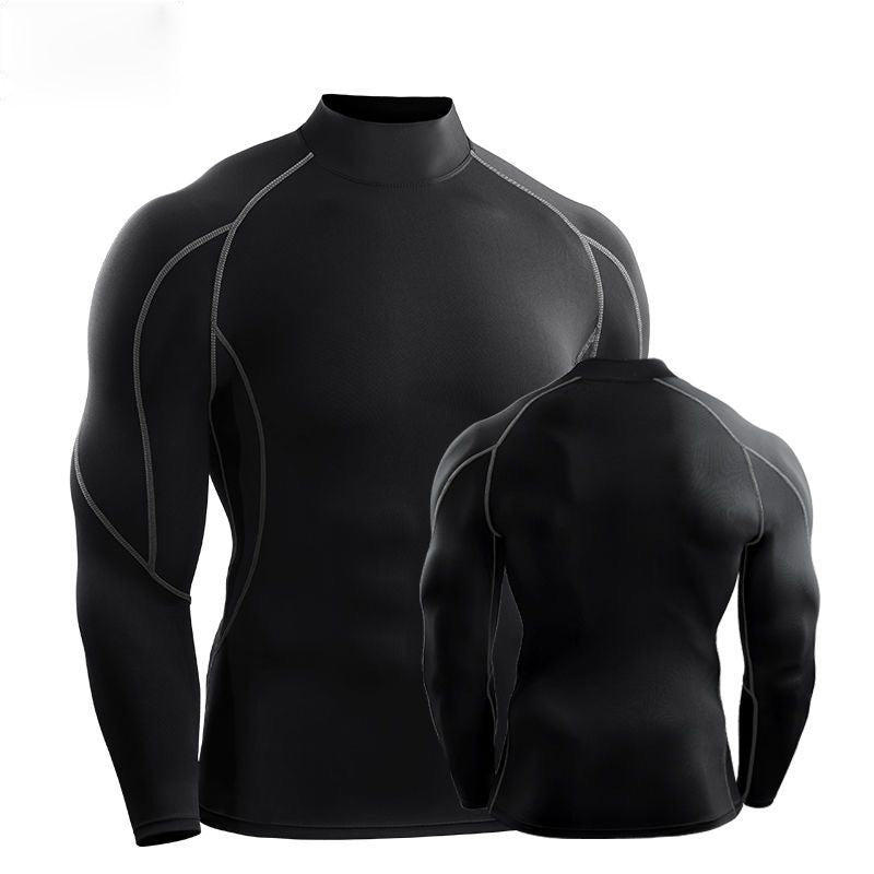 Velocity Men's Quick-Dry Long-Sleeve Turtleneck Top