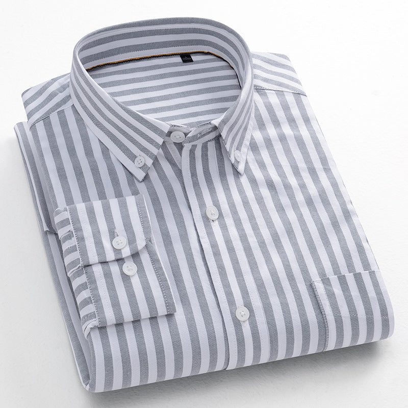 Metro Men's Cotton Striped Shirt