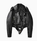Halo Leather Washed Biker Jacket