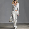 District Men's V-Neck Polka-Dot Tracksuit