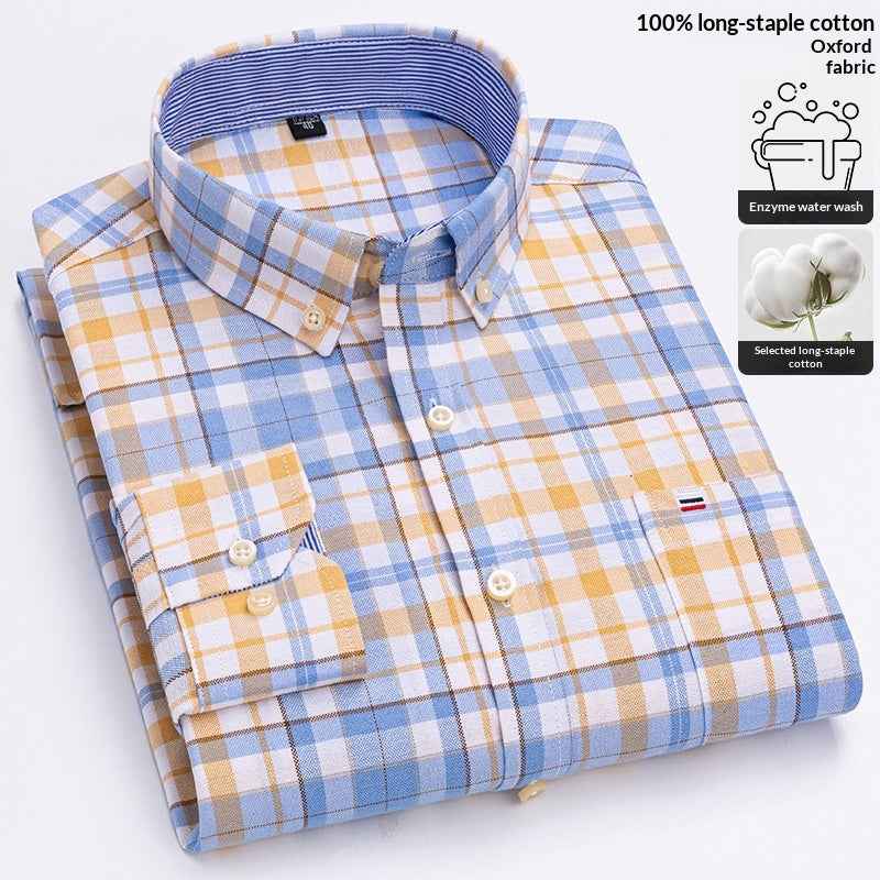 Metro Arden Men's Cotton Long-Sleeve Shirt