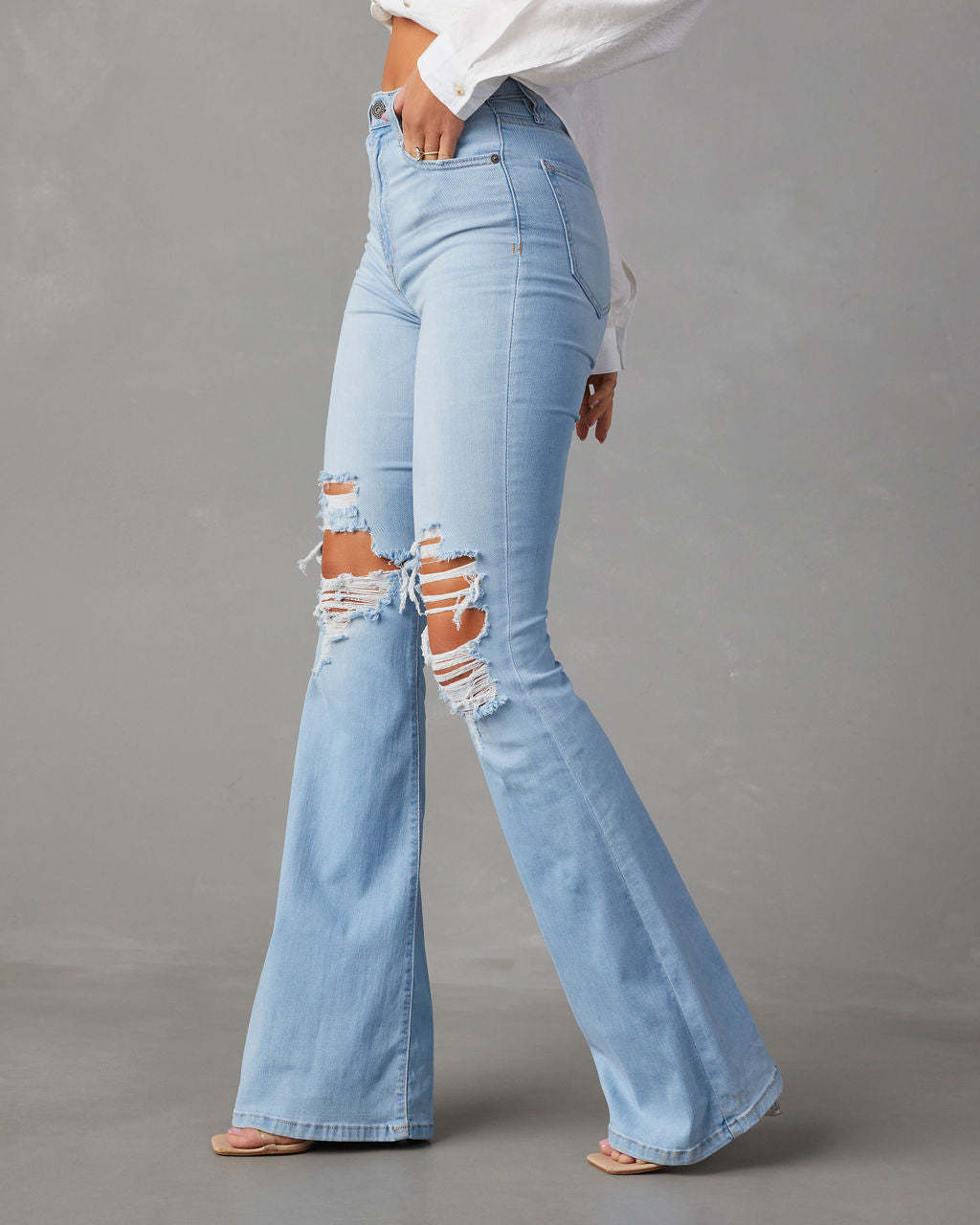 Indigo Arden Wide-Leg Jeans