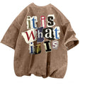 Archive Men's Oversized Letter-Print Printed T-Shirt