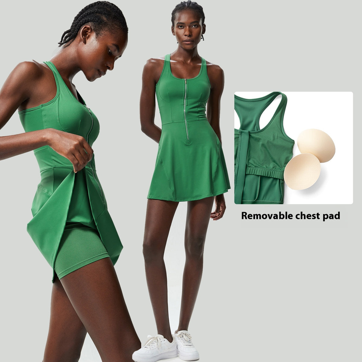 Rally Zip Tennis Skirt