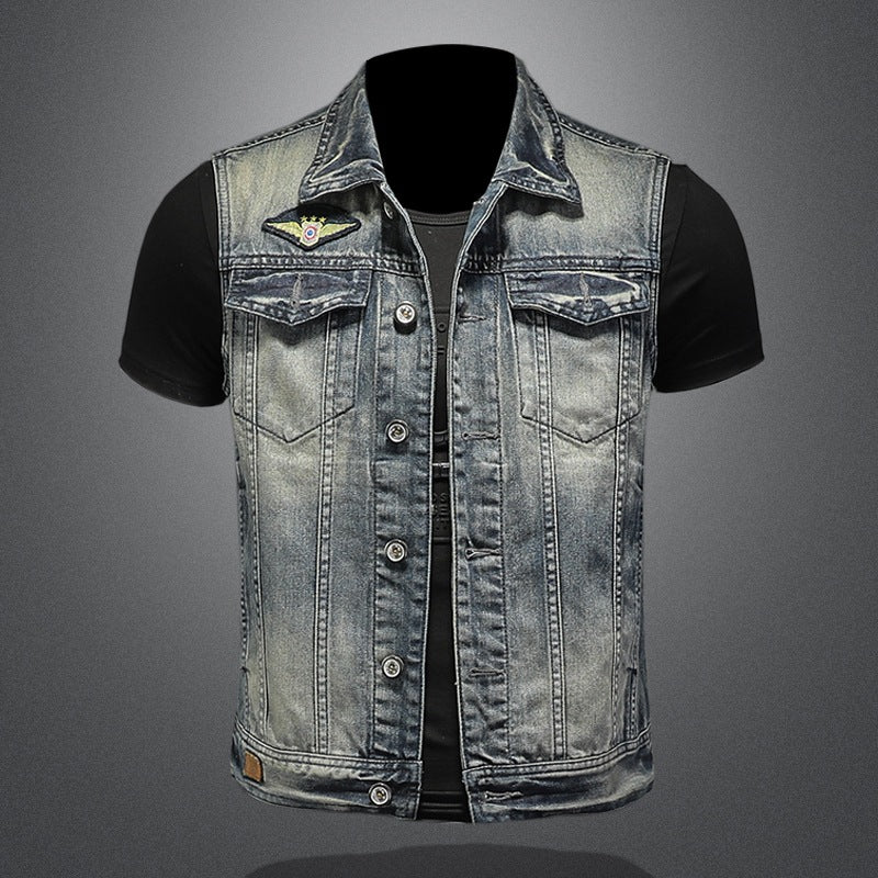 District Men's Denim Vest