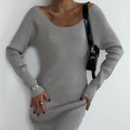 Nova Mid-Length Long-Sleeve Knit Dress