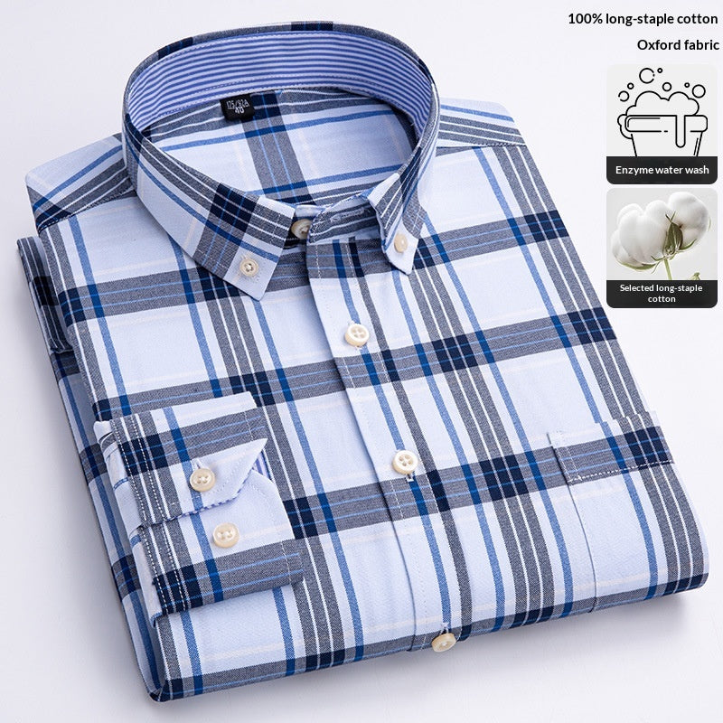Metro Arden Men's Cotton Long-Sleeve Shirt