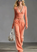 District Men's V-Neck Polka-Dot Tracksuit
