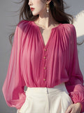 Aurelia Garnet Blouse