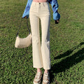 Indigo Arden High-Waist Straight Jeans