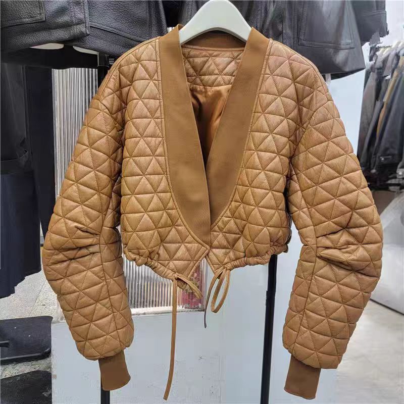Halo Leather Quilted Biker Jacket