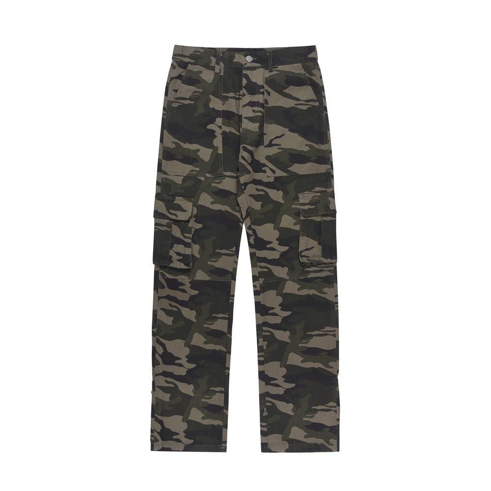 Rover Men's Multi-Pocket Pocket Camo Cargo Pants
