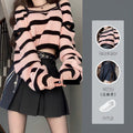 Sway Pleated Striped Sweater
