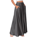 Sway Satin High-Waist Maxi Midi Skirt