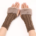 Ember Wool Cable-Knit Knit Arm Warmers