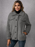 Lumen Fleece-Lined Short Single-Breasted Coat