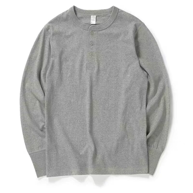 Metro Men's Seamless Long-Sleeve Henley Shirt
