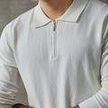 Atlas Men's Knit Long-Sleeve Polo Shirt