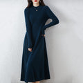 Nova Cinched-Waist Knit Midi Dress, view 3