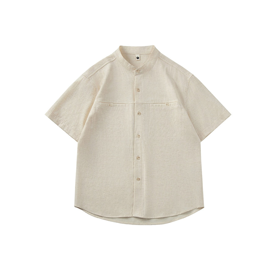 Metro Men's Linen-Look Short-Sleeve Shirt
