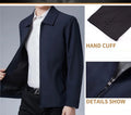 District Men's Lined Collared Zip Jacket, view 2