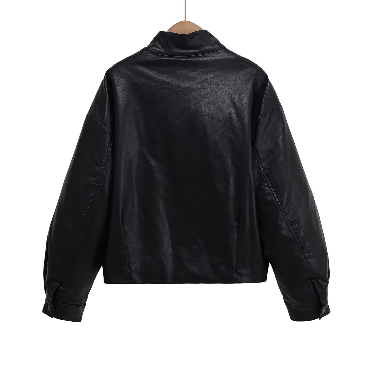 Halo Faux-Leather Pilot Jacket, view 2