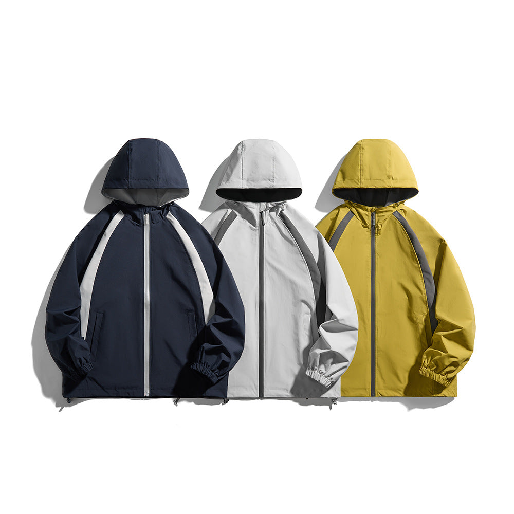 District Men's Hooded Windbreaker, view 4