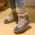 Stride Platform Rhinestone Ankle Boots