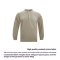 Metro Men's Cotton Slim Retro Henley Shirt