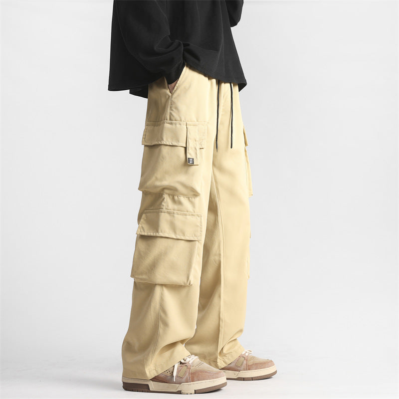 Rover Men's Multi-Pocket Pocket Retro Cargo Pants