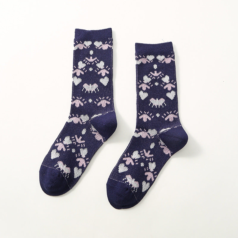 Ember Garnet Cotton Socks