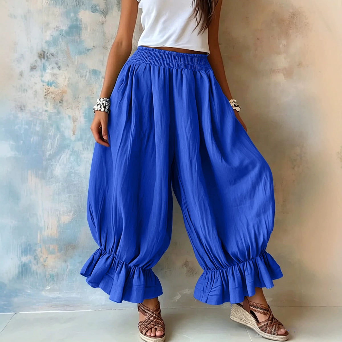Flow Calder Linen Cotton Relaxed Trousers
