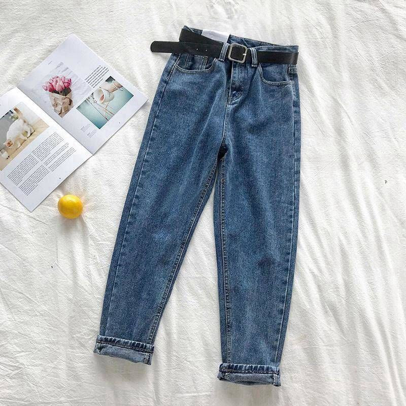 Indigo Arden Straight High-Waist Jeans