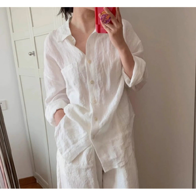 Flow Linen Cotton Co-ord Set