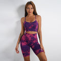 SculptForm High-Waist Tie-Dye Printed Co-ord Set