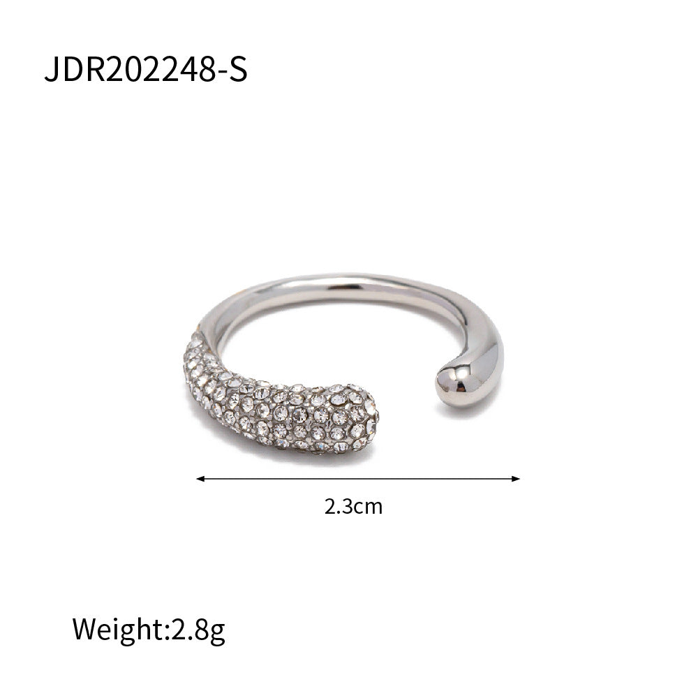 Lune Elan Stainless Steel Ring