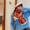 Ember Wool Plaid Scarf
