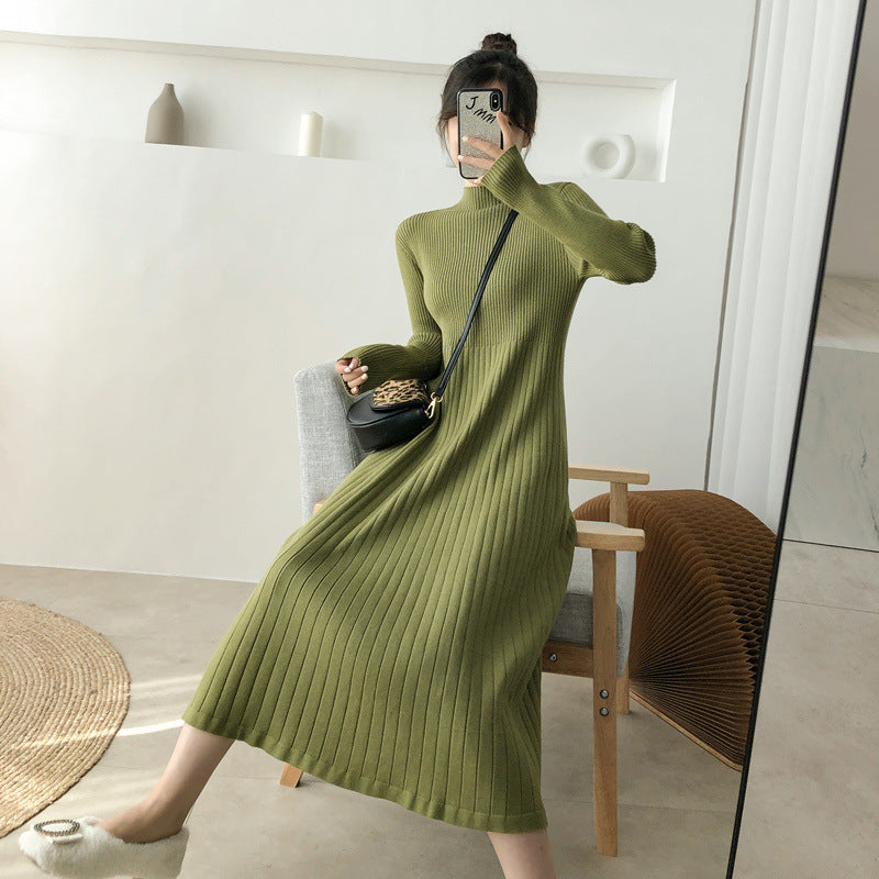 Nova Slim A-Line Mid-Length Knit Dress