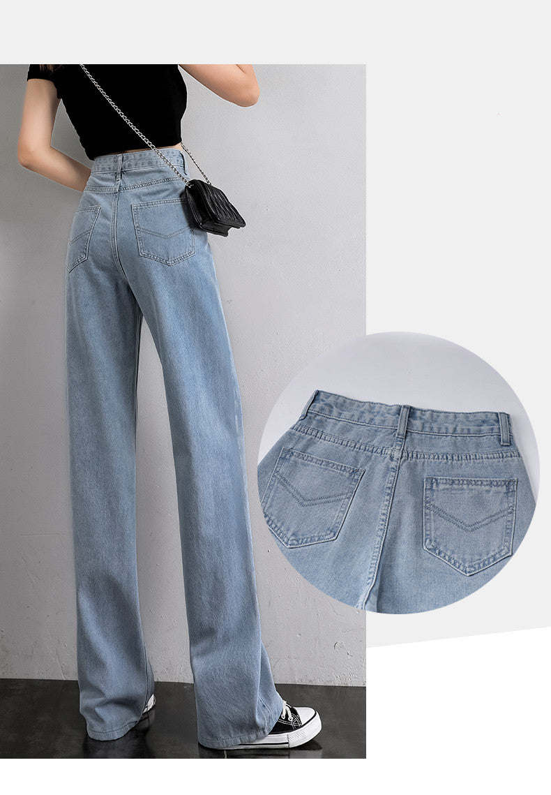 Indigo Calder Wide-Leg Jeans