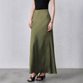 Sway Satin High-Waist Tie-Dye Midi Skirt