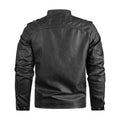 Halo Men's Faux-Leather Leather Vintage Biker Jacket
